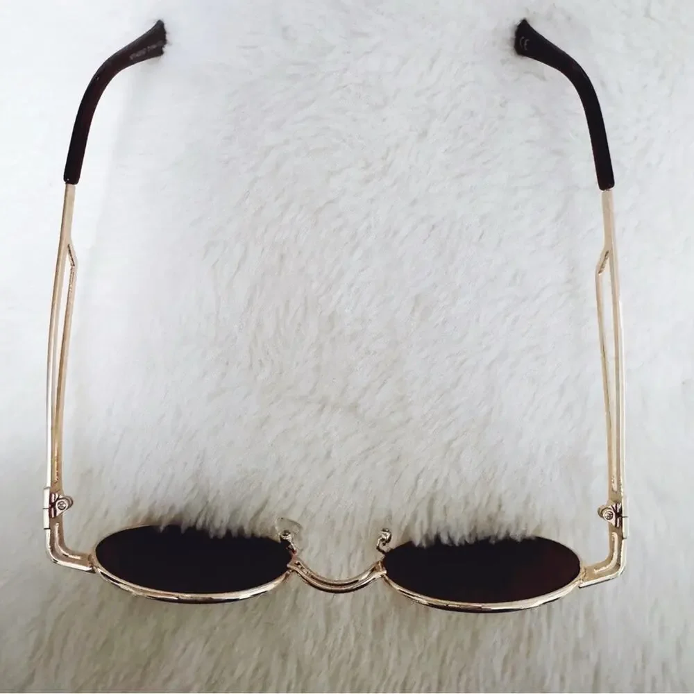 Brandon Brown Round Sunglasses